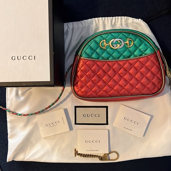 Like New Gucci Quilted Trapunto Crossbody Dustbag, Docs & Box - Picture 12 of 14